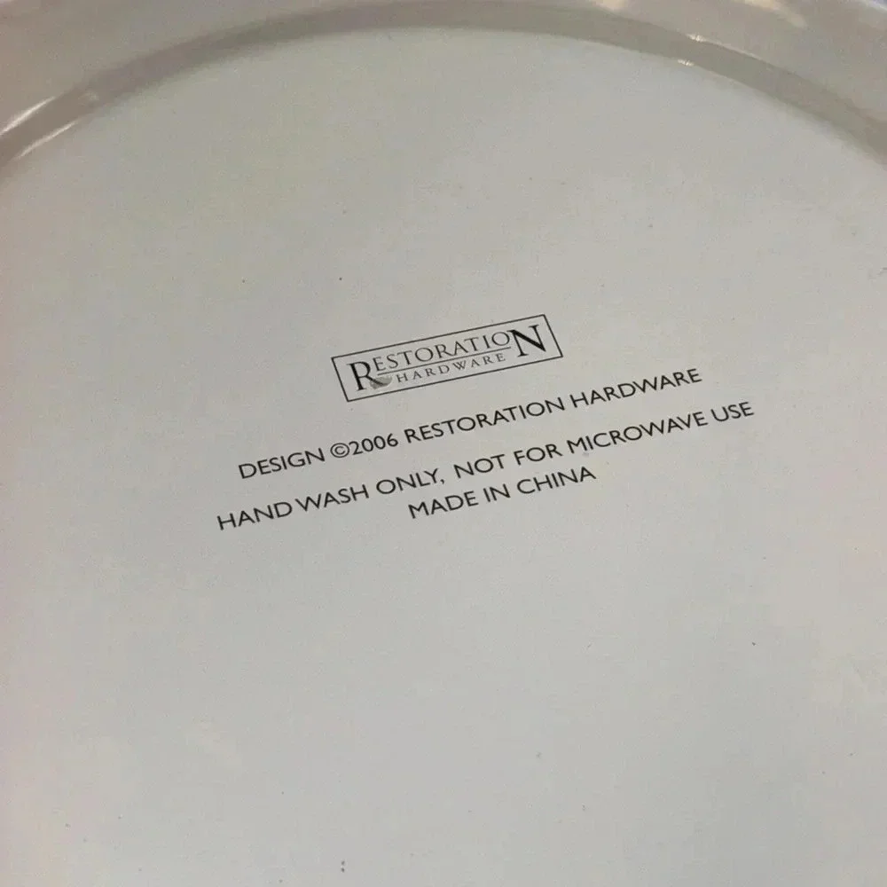 VTG 2006 Restoration Hardware RH Circus Themed Set Of 3 Tin Plates Tin Container
